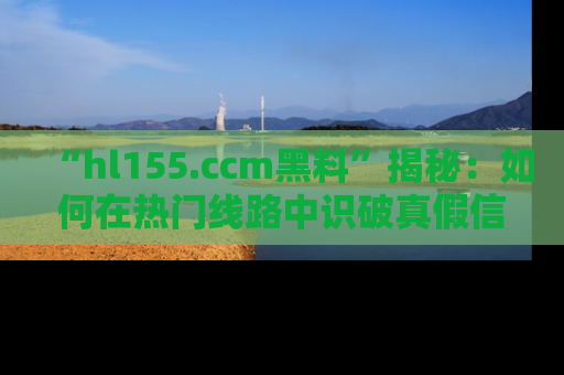 “hl155.ccm黑料”揭秘:如何在热门线路中识破真假信息