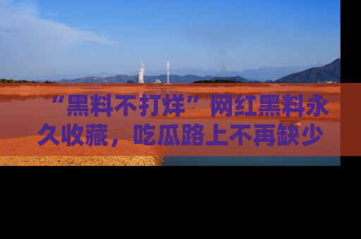 “黑料不打烊”网红黑料永久收藏，吃瓜路上不再缺少惊喜与乐趣