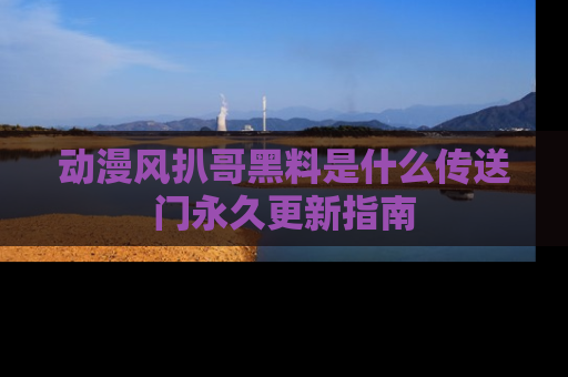 动漫风扒哥黑料是什么传送门永久更新指南