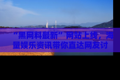 “黑网料最新”网站上线,海量娱乐资讯带你直达网友讨论的中心!