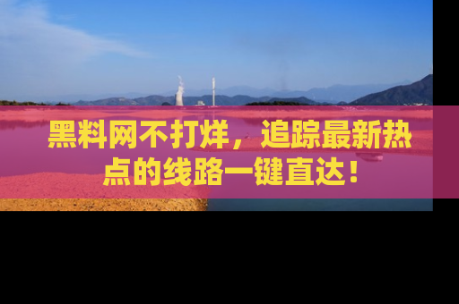 黑料网不打烊，追踪最新热点的线路一键直达！