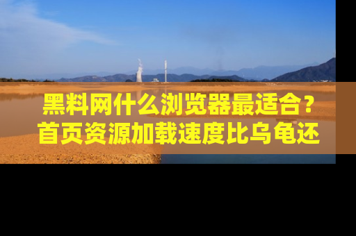 黑料网什么浏览器最适合？首页资源加载速度比乌龟还慢的体验真心吐槽！