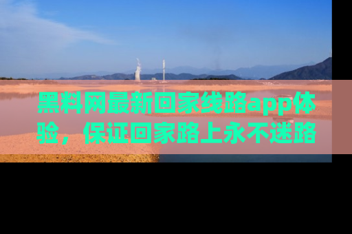 黑料网最新回家线路app体验，保证回家路上永不迷路顺畅