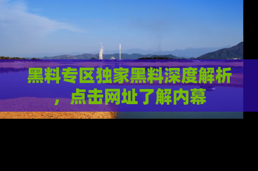 黑料专区独家黑料深度解析，点击网址了解内幕