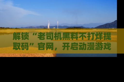 解锁“老司机黑料不打烊提取码”官网，开启动漫游戏的新次元之旅！