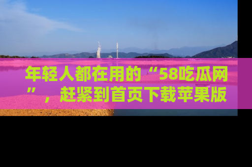 年轻人都在用的“58吃瓜网”，赶紧到首页下载苹果版吧！