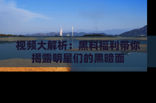 视频大解析：黑料福利带你揭露明星们的黑暗面