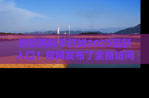 想找黑料不打烊2025最新入口？官网发布了全新访问指南！